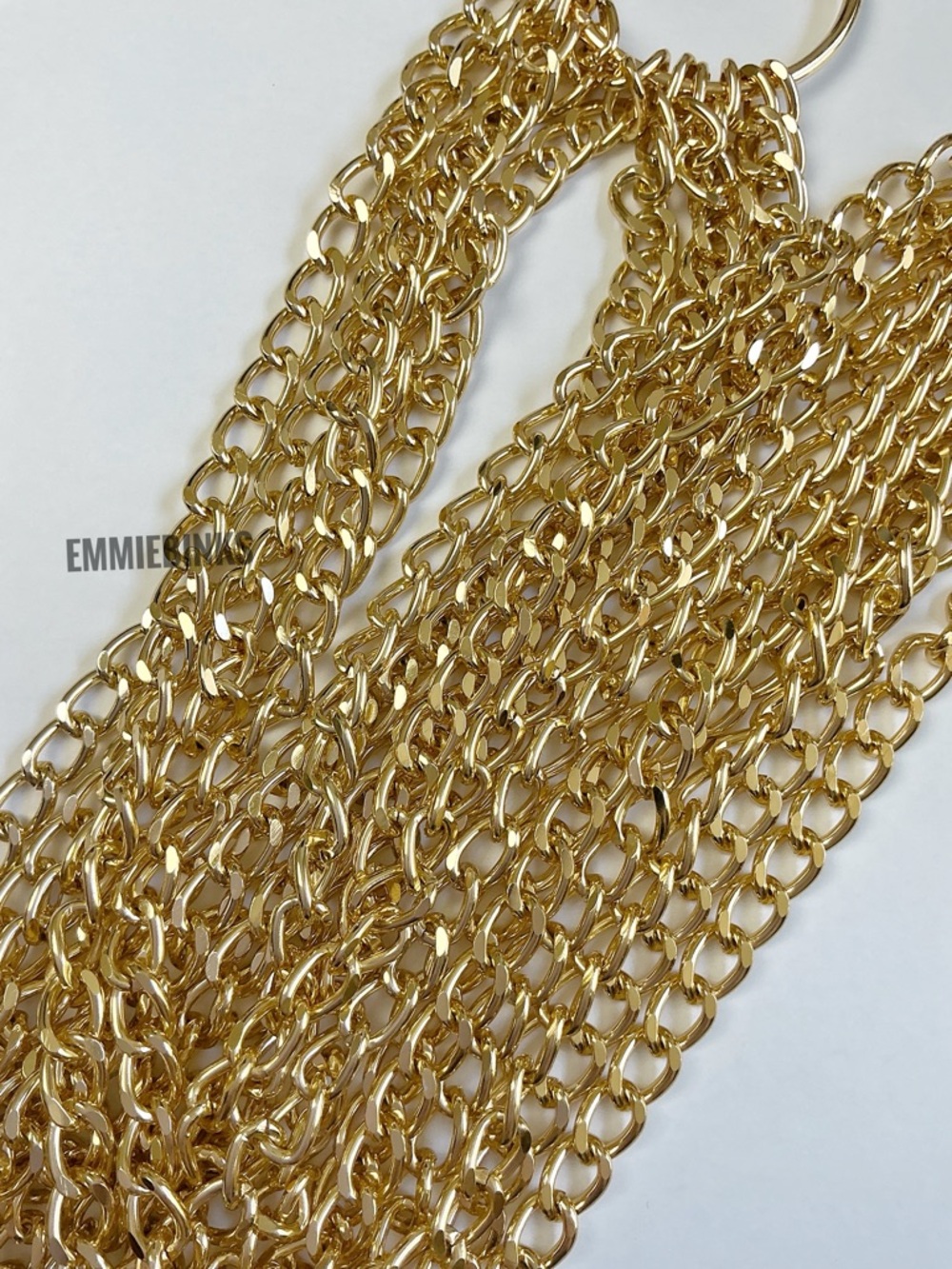 New Pebby Forevee Golden Layered Chains Statement Belt ~ Waist Chain Accessory - Picture 7 of 14